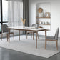 Designerstijl gesinterde stenen eettafelset rechthoekig 1/3/4/5/7-delige dinettetafelset