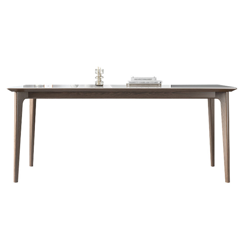 Designerstijl gesinterde stenen eettafelset rechthoekig 1/3/4/5/7-delige dinettetafelset
