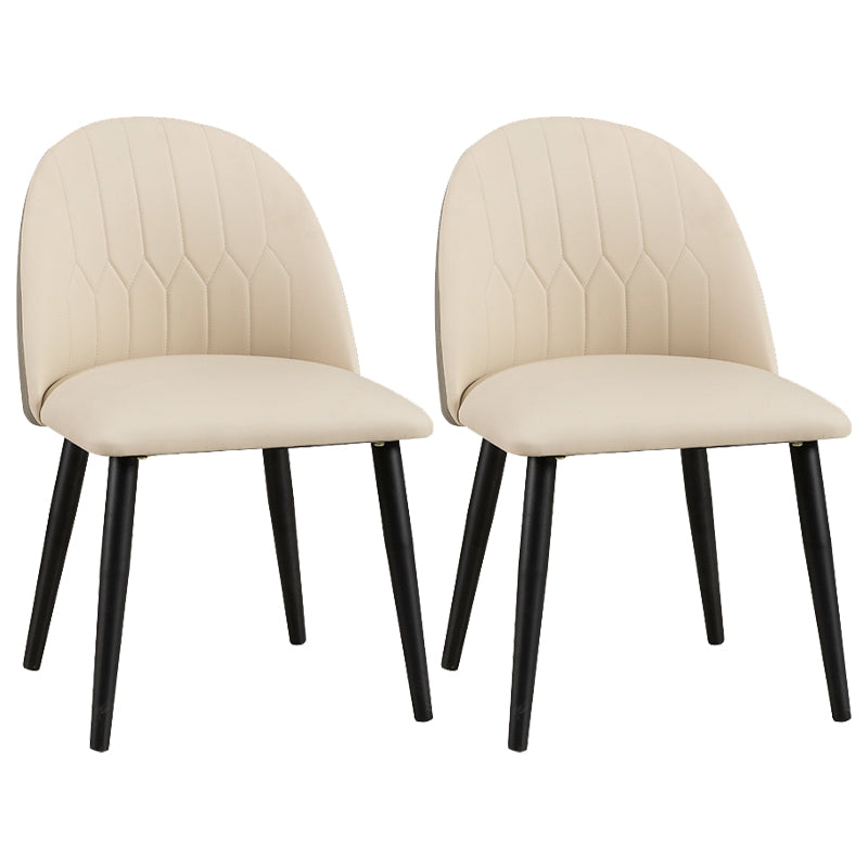 Modern Rectangle Acrylic Dining Table Set 1/2/5 Pieces Dining Set for Home Use 2 Beige Chairs Clearhalo 'Dining Room Sets' 'Dining Tables & Seating' 'dining_room_set' 'furn' 'furn_dining_room_set' 'Furniture' 'Kitchen & Dining Furniture' 5241193