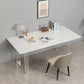 Modern Rectangle Acrylic Dining Table Set 1/2/5 Pieces Dining Set for Home Use
