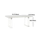 Modern Rectangle Acrylic Dining Table Set 1/2/5 Pieces Dining Set for Home Use
