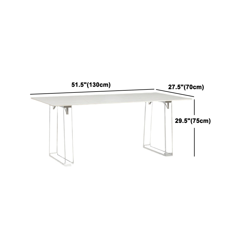 Modern Rectangle Acrylic Dining Table Set 1/2/5 Pieces Dining Set for Home Use Clearhalo 'Dining Room Sets' 'Dining Tables & Seating' 'dining_room_set' 'furn' 'furn_dining_room_set' 'Furniture' 'Kitchen & Dining Furniture' 5241203