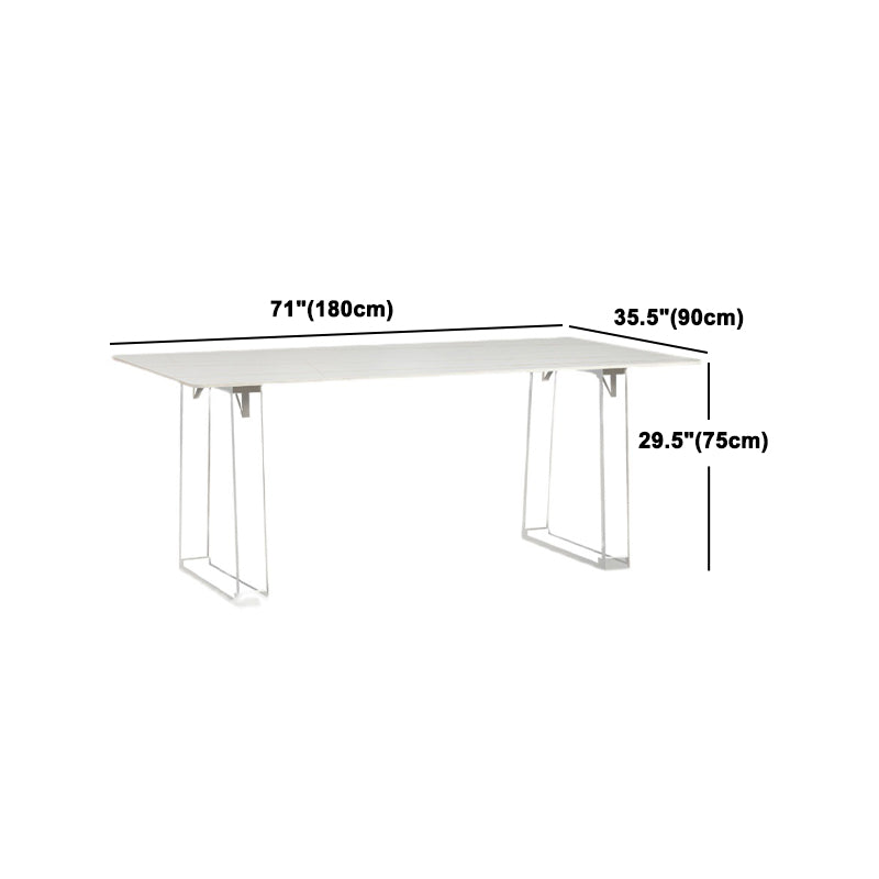 Modern Rectangle Acrylic Dining Table Set 1/2/5 Pieces Dining Set for Home Use
