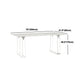 Modern Rectangle Acrylic Dining Table Set 1/2/5 Pieces Dining Set for Home Use
