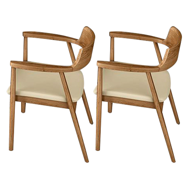 Modern Style Round Solid Wood Dining Set 1/2/4/5 Pieces Dining Set for Dining Areas 2 Wood Chairs Clearhalo 'Dining Room Sets' 'Dining Tables & Seating' 'dining_room_set' 'furn' 'furn_dining_room_set' 'Furniture' 'Kitchen & Dining Furniture' 5241211