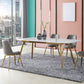Designer Style Sintered Stone Top Dining Set Rectangle 1/4/5/7 Pieces Dinette Table Set