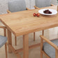 Rectangle Pine Wood Table for Restaurant Modern Dining Table with Trestle Base