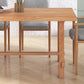 Rectangle Pine Wood Table for Restaurant Modern Dining Table with Trestle Base
