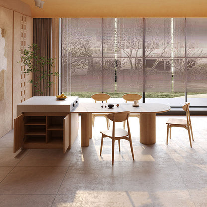 Mesa de comedor de piedra