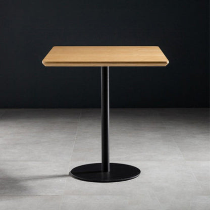 Coffee Shop Wood Dining Table Industrial Style Round Dining Table