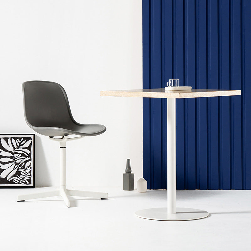 Coffee Shop Wood Dining Table Industrial Style Round Dining Table