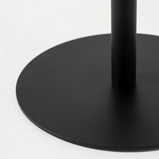 Cafetería Mesa de comedor de madera Mesa de comedor redondo de estilo industrial