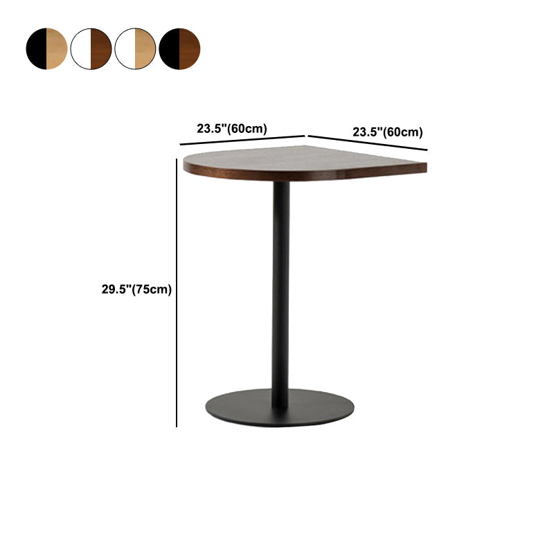 Coffee Shop Wood Dining Table Industrial Style Round Dining Table