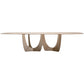 Contemporary Dining Table Oval Solid Wood Dinner Table Home Kitchen Dinner Natural Without Chairs Clearhalo 'Dining Tables & Seating' 'Dining Tables' 'dining_table' 'furn' 'furn_dining_table' 'Furniture' 'Kitchen & Dining Furniture' 5241481