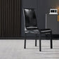 Modern Style Faux Leather Dining Side Chairs Metal Dining Chair for Restaurant Use