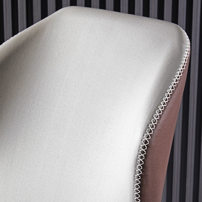 Moderne stijl Wingback Side stoel stoel ARMLess faux lederen eetkamerstoel voor thuisgebruik