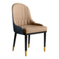 Glam Faux Leather Dining Chairs Metal Arm Dining Room Chairs for Restaurant Use Clearhalo 'Dining Chairs' 'Dining Tables & Seating' 'dining_chair' 'furn' 'furn_dining_chair' 'Furniture' 'Kitchen & Dining Furniture' 5241719