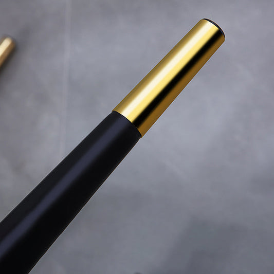 Glam Faux Leather Dining Chairs Metal Arm Dining Room Chairs for Restaurant Use Clearhalo 'Dining Chairs' 'Dining Tables & Seating' 'dining_chair' 'furn' 'furn_dining_chair' 'Furniture' 'Kitchen & Dining Furniture' 5241722