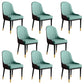 Glam Faux Leather Dining Chairs Metal Arm Dining Room Chairs for Restaurant Use Blue Coffee 8 Piece Set Clearhalo 'Dining Chairs' 'Dining Tables & Seating' 'dining_chair' 'furn' 'furn_dining_chair' 'Furniture' 'Kitchen & Dining Furniture' 5241728