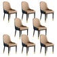 Glam Faux Leather Dining Chairs Metal Arm Dining Room Chairs for Restaurant Use Coffee 8 Piece Set Clearhalo 'Dining Chairs' 'Dining Tables & Seating' 'dining_chair' 'furn' 'furn_dining_chair' 'Furniture' 'Kitchen & Dining Furniture' 5241747