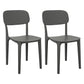 Scandinavian Stackable Home Side Chair Matte Finish Plastic Dining Chair