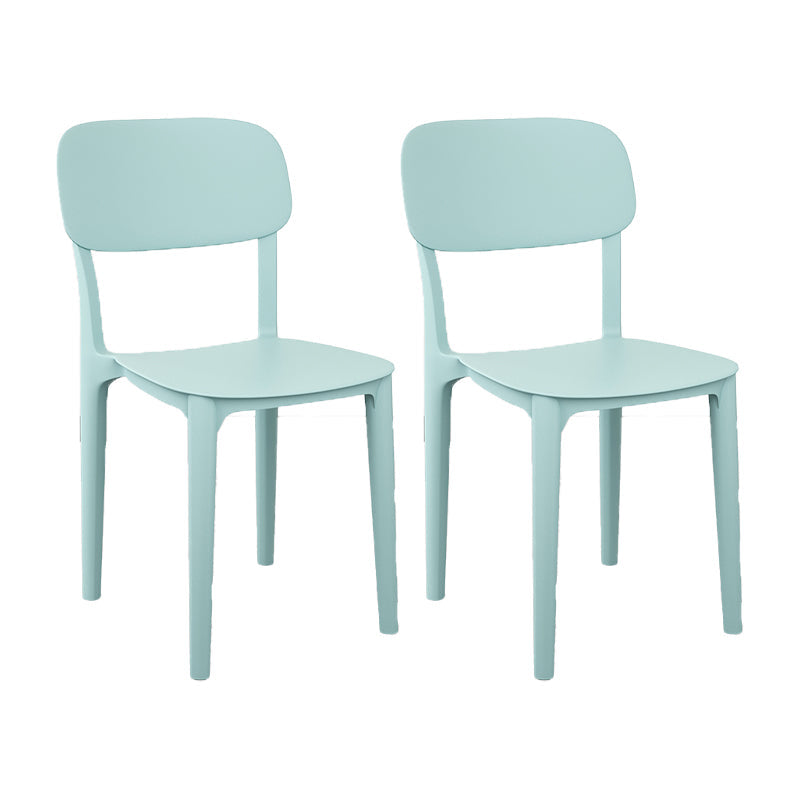Scandinavian Stackable Home Side Chair Matte Finish Plastic Dining Chair