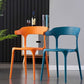 Scandinavian Home Stacking Arm Chair Matte Finish Plastic Dining Chair Clearhalo 'Dining Chairs' 'Dining Tables & Seating' 'dining_chair' 'furn' 'furn_dining_chair' 'Furniture' 'Kitchen & Dining Furniture' 5241992