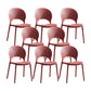 Scandinavian Matte Finish Plastic Dining Chair Home Stacking Side Chair