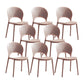 Scandinavian Matte Finish Plastic Dining Chair Home Stacking Side Chair