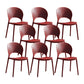 Scandinavian Matte Finish Plastic Dining Chair Home Stacking Side Chair