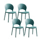 Scandinavian Matte Finish Plastic Dining Chair Home Stacking Side Chair