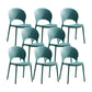 Scandinavian Matte Finish Plastic Dining Chair Home Stacking Side Chair