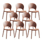 Scandinavian Matte Finish Plastic Dining Chair Home Stacking Side Chair