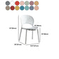 Scandinavian Matte Finish Plastic Dining Chair Home Stacking Side Chair