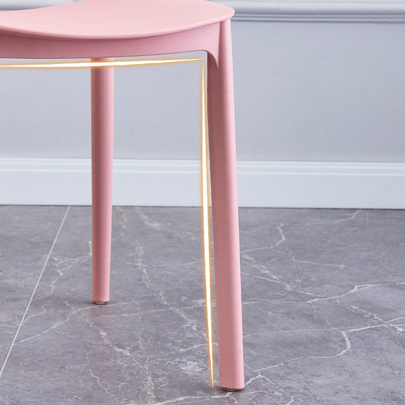 Scandinavian Restaurant Stacking Side Chair Matte Finish Plastic Dining Chair Clearhalo 'Dining Chairs' 'Dining Tables & Seating' 'dining_chair' 'furn' 'furn_dining_chair' 'Furniture' 'Kitchen & Dining Furniture' 5242164