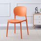 Scandinavian Restaurant Stacking Side Chair Matte Finish Plastic Dining Chair Clearhalo 'Dining Chairs' 'Dining Tables & Seating' 'dining_chair' 'furn' 'furn_dining_chair' 'Furniture' 'Kitchen & Dining Furniture' 5242171