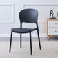 Scandinavian Restaurant Stacking Side Chair Matte Finish Plastic Dining Chair Clearhalo 'Dining Chairs' 'Dining Tables & Seating' 'dining_chair' 'furn' 'furn_dining_chair' 'Furniture' 'Kitchen & Dining Furniture' 5242174