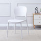Scandinavian Restaurant Stacking Side Chair Matte Finish Plastic Dining Chair Clearhalo 'Dining Chairs' 'Dining Tables & Seating' 'dining_chair' 'furn' 'furn_dining_chair' 'Furniture' 'Kitchen & Dining Furniture' 5242176