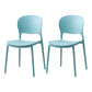 Scandinavian Restaurant Stacking Side Chair Matte Finish Plastic Dining Chair Green 2 Piece Set Clearhalo 'Dining Chairs' 'Dining Tables & Seating' 'dining_chair' 'furn' 'furn_dining_chair' 'Furniture' 'Kitchen & Dining Furniture' 5242196