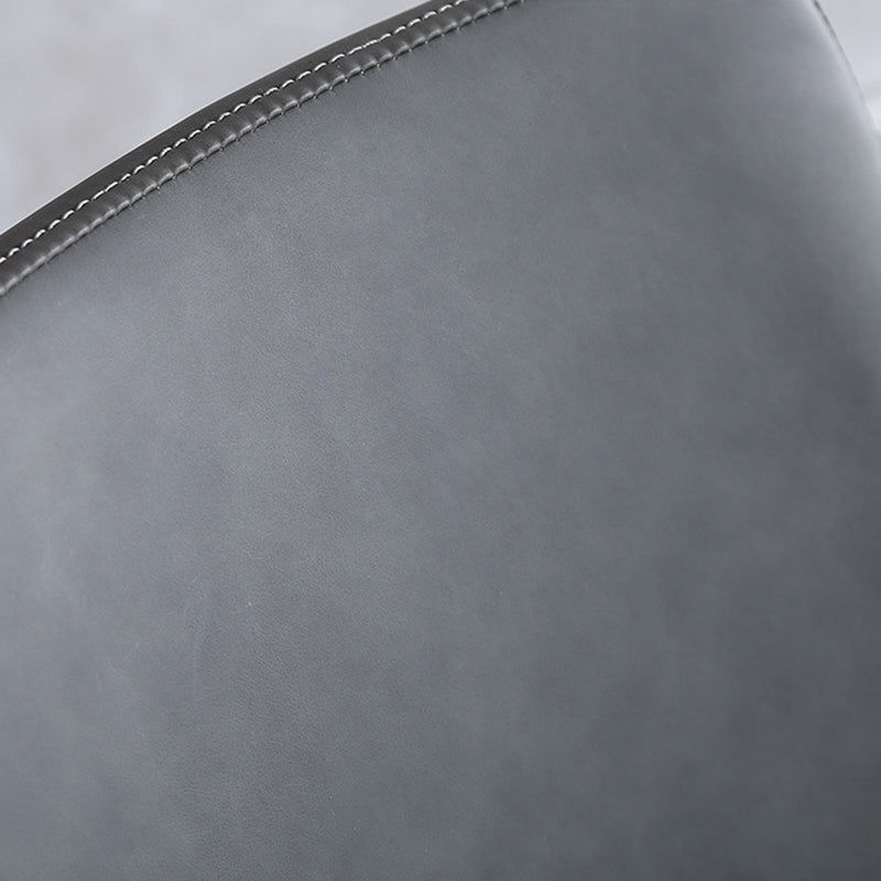 Industrial Style Faux Leather Side Chairs Arm Solid Back Dining Side Chair Clearhalo 'Dining Chairs' 'Dining Tables & Seating' 'dining_chair' 'furn' 'furn_dining_chair' 'Furniture' 'Kitchen & Dining Furniture' 5242316