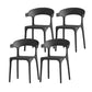 Scandinavian Matte Finish Plastic Dining Chair Milk Tea Shop Stacking Arm Chair