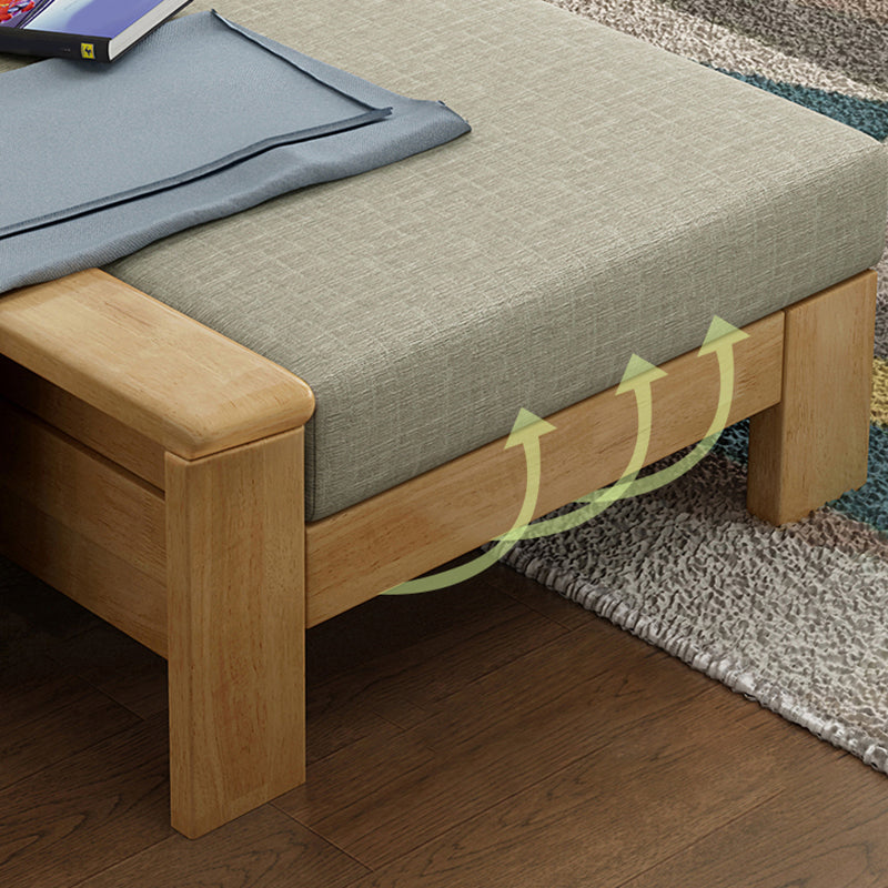 Sofá de brazo empotrado en artesano con almohadas 33.46 "para sala de estar