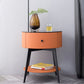 4 Legs Nightstand 22" Tall Accent Table Nightstand with Drawer and Shelf
