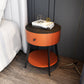 4 Legs Nightstand 22" Tall Accent Table Nightstand with Drawer and Shelf