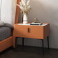 2-Drawer Nightstand with 4 Legs 20" Tall Stone Top Night Table Orange Clearhalo 'Bedroom Furniture' 'furn' 'furn_night_stand' 'Furniture' 'night_stand' 'Nightstands' 5242797