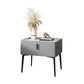 2-Drawer Nightstand with 4 Legs 20" Tall Stone Top Night Table Clearhalo 'Bedroom Furniture' 'furn' 'furn_night_stand' 'Furniture' 'night_stand' 'Nightstands' 5242799