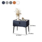 2-Drawer Nightstand with 4 Legs 20" Tall Stone Top Night Table Clearhalo 'Bedroom Furniture' 'furn' 'furn_night_stand' 'Furniture' 'night_stand' 'Nightstands' 5242805