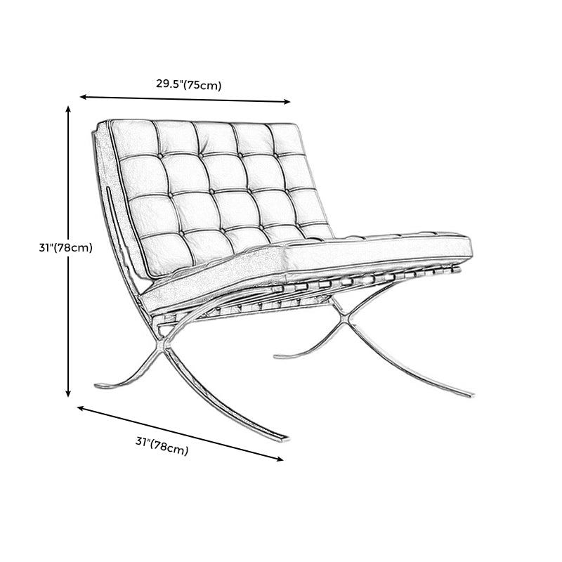 Getufte kussens stoel 29,5 "l x 31,5" w x 31,5 "h armloze stoel voor woonkamer