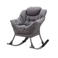 31.49" L x 25.19" W x 35.43" H Accent Armchair Flared Arms Chair for Living Room Grey Sled Clearhalo 'Accent Chairs' 'accent_chairs' 'Chairs & Seating' 'furn' 'furn_accent_chairs' 'Furniture' 'Living Room Furniture' 5242848