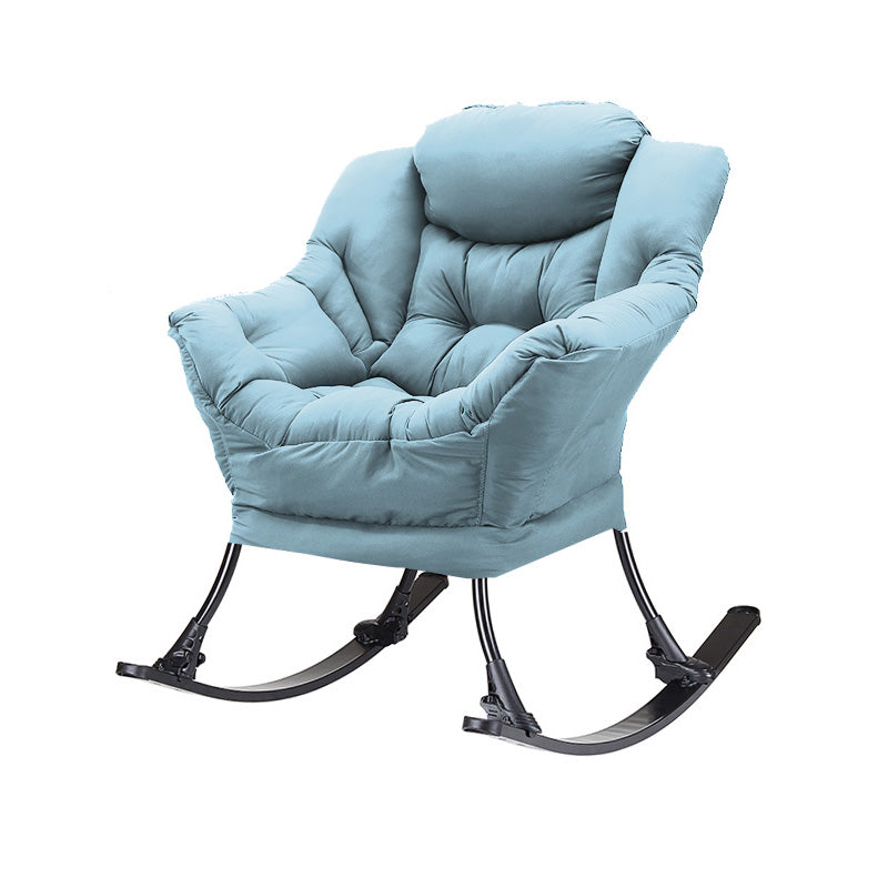 31.49" L x 25.19" W x 35.43" H Accent Armchair Flared Arms Chair for Living Room Light Blue Sled Clearhalo 'Accent Chairs' 'accent_chairs' 'Chairs & Seating' 'furn' 'furn_accent_chairs' 'Furniture' 'Living Room Furniture' 5242852